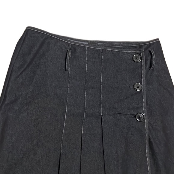 W. Work to Weekend, Belt Loops, 3-Button Down Wrap Jean Skirt, Size 14 - Picture 2 of 6